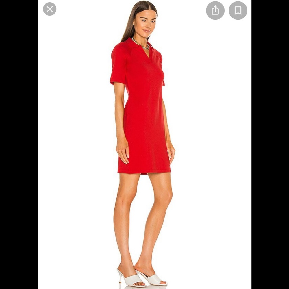 Victor Glemaud Polo Dress Fire Red
